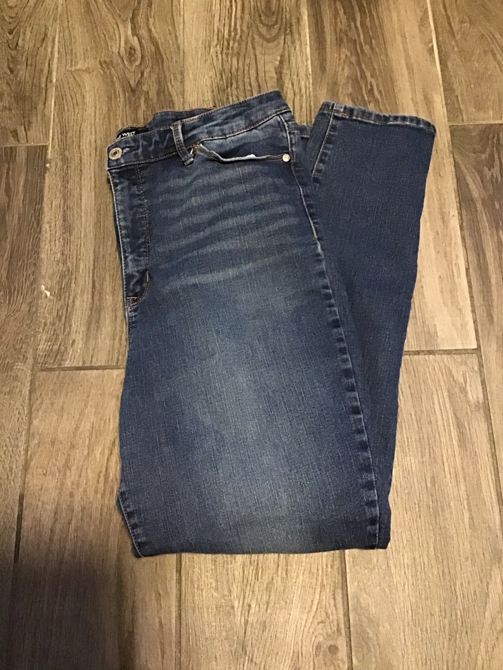 Nine West Women's Skinny Jeans in Dark Blue Wash